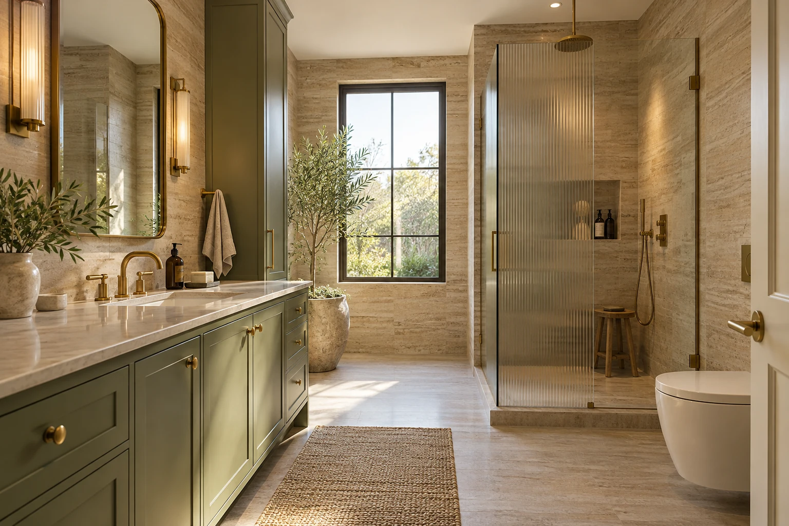 Zeytin & Taş banyo konsepti
